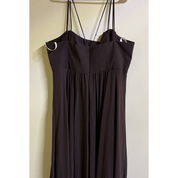 David's Bridal Long Formal Gown Size 22 Mocha Brown Sequins Strapless - Picture 9 of 10